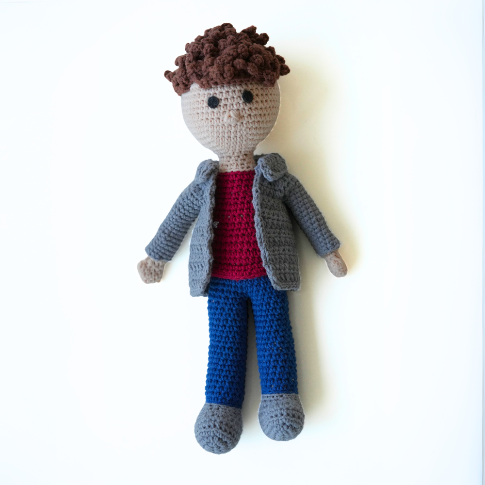 Handmade Unique Crochet Boy Doll