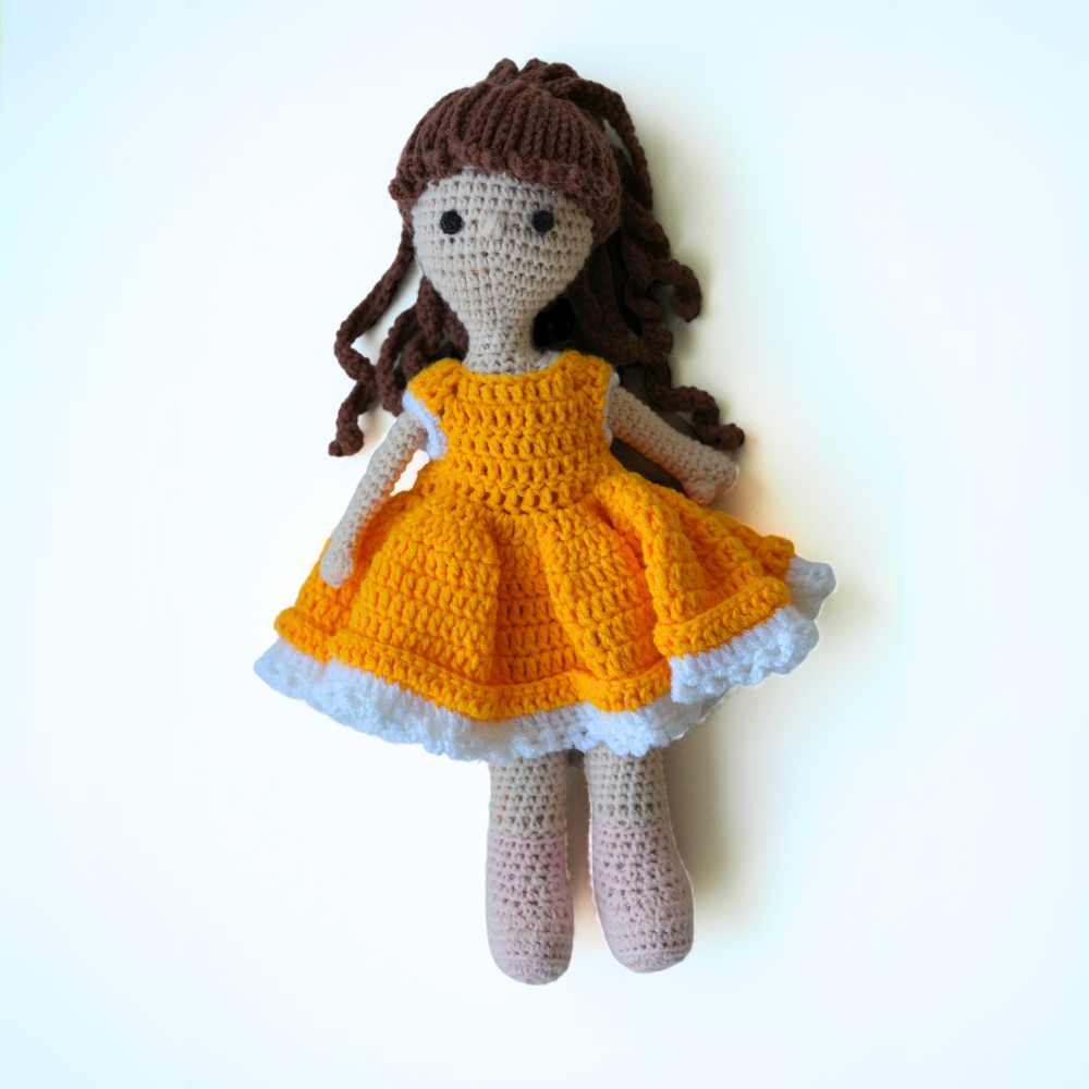 Handmade Unique Crochet Girl Doll