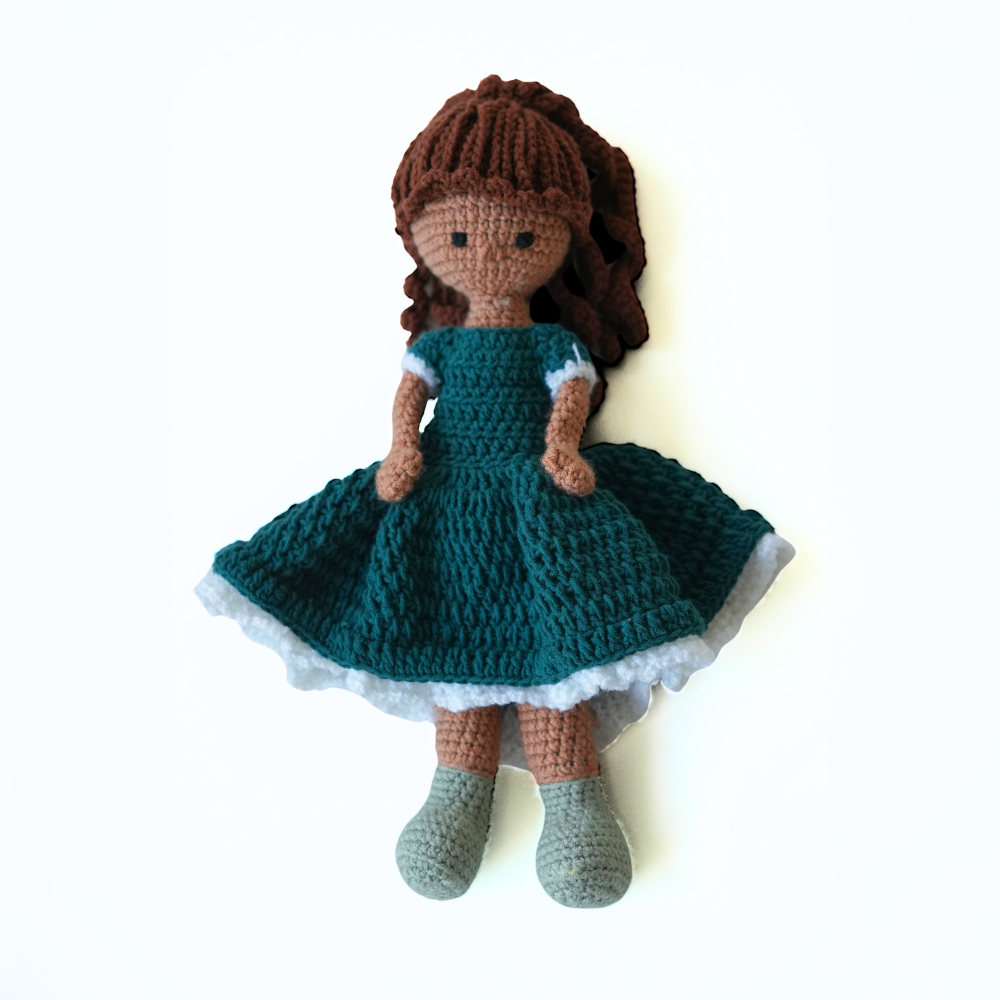 Handmade Unique Crochet Girl Doll